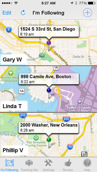 手机追踪定位软件导航地图截图一