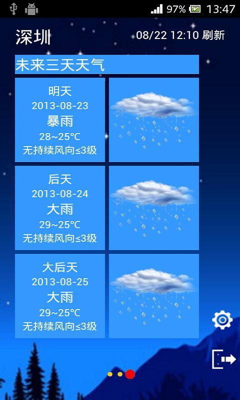 天气预报APP