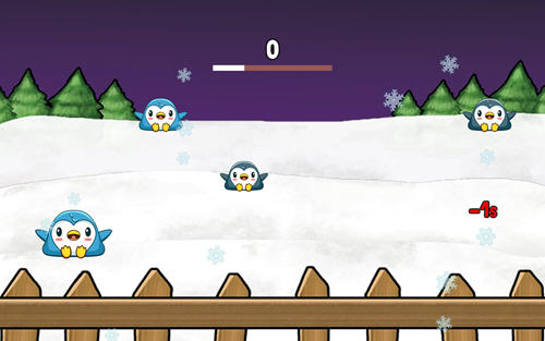 企鹅打雪仗图五
