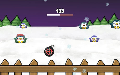 企鹅打雪仗图七
