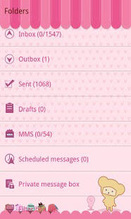 GO短信加强版粉红甜美主题