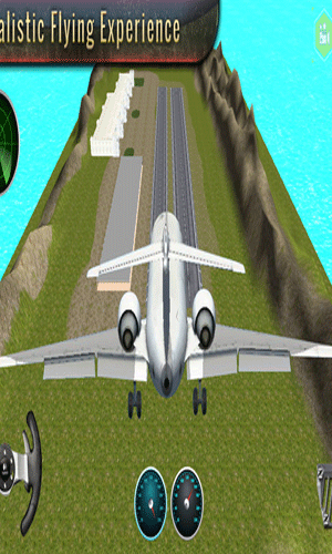 市机场货运飞机模拟器3D图一