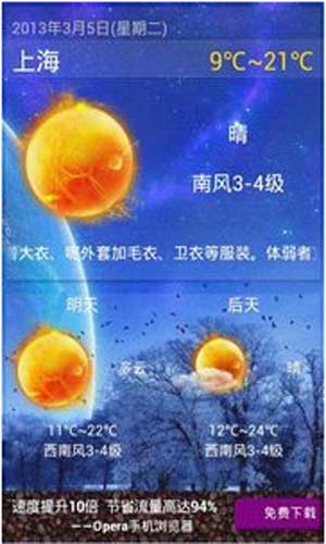 95中国天气图五