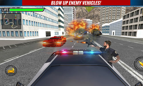 爬山警察VS犯罪分子汽车射击3D游戏图五