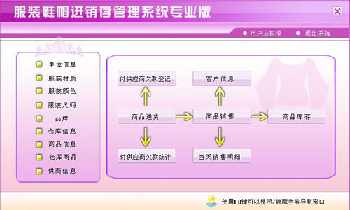 服装鞋帽销售管理系统免费版