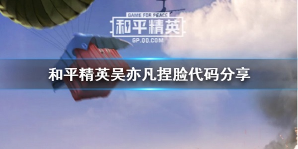 和平精英吴亦凡捏脸代码