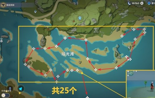 原神3.8星螺收集路线