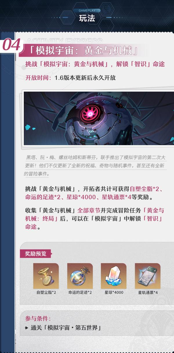 崩坏星穹铁道1.6有哪些活动-庸与神的冠冕活动一览图五 崩坏星穹铁道16活动大全 庸与神的冠冕活动内容详细介绍