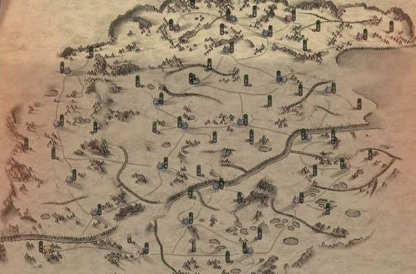 猛将三国名将位置图图二
