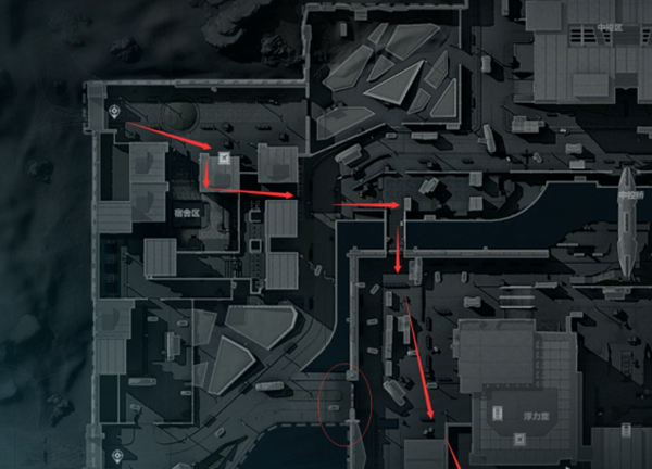 三角洲行动航天基地宿舍楼出生点怎么跑刀图三
