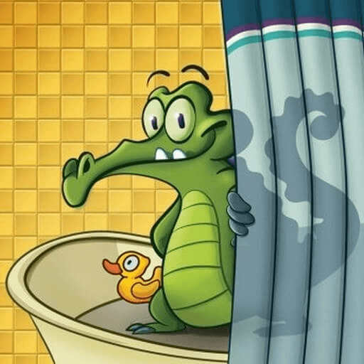 小鳄鱼洗澡