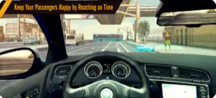 疯狂的出租车司机：驾驶模拟游戏截图1
