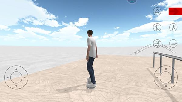 自由滑板模拟游戏截图3