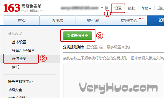 网易邮箱来信分类使用教程的内容有哪些