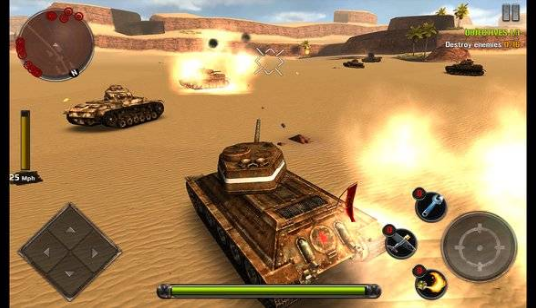 战斗坦克世界战争2破解手机游戏截图三
