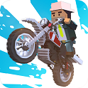 模拟方块摩托车赛车游戏