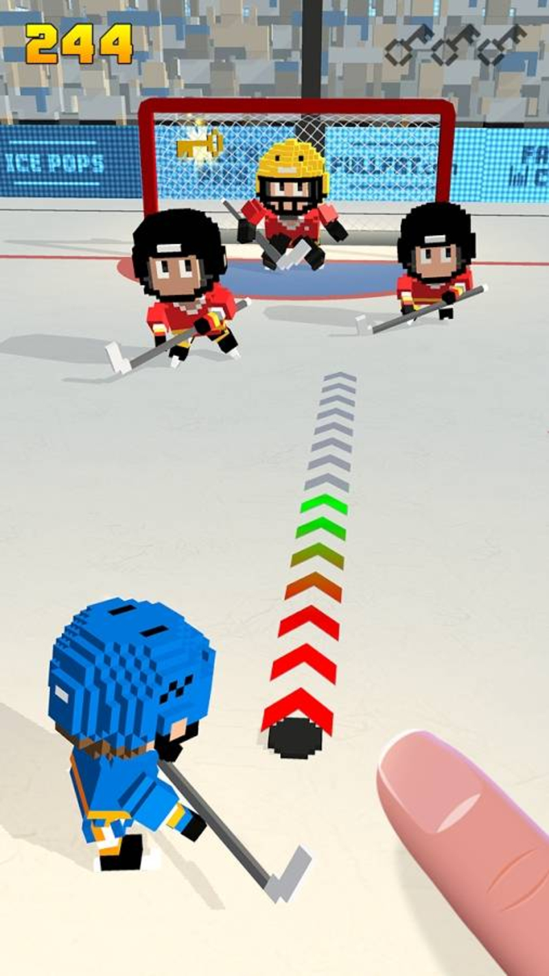 方块冰球:冰上跑酷破解手机游戏截图二
