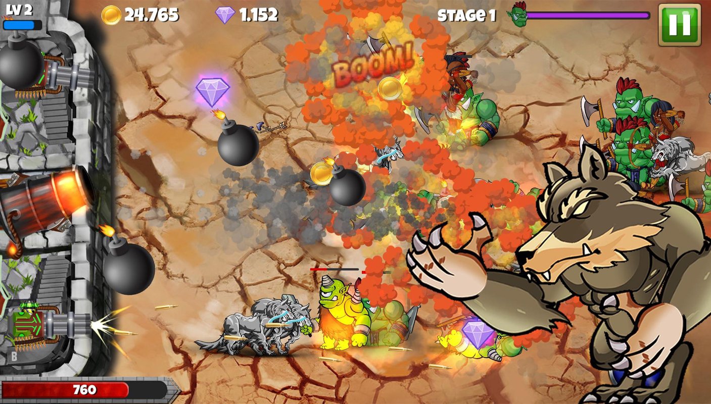 怪物防御:兽人战争破解手机游戏截图四