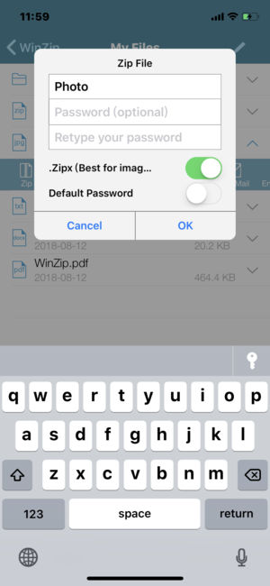WinZip苹果版辅助软件截图二