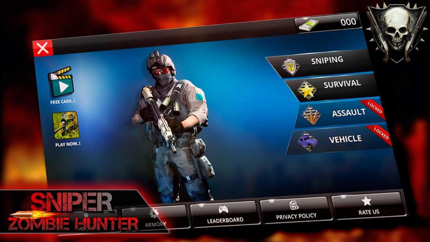狙击手3D杀手:僵尸猎人破解手机游戏截图一