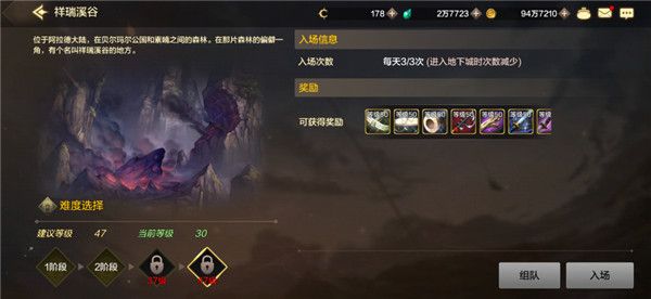 DNF手游祥瑞溪谷入场条件一览