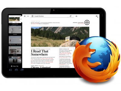 Mozilla展示平板电脑版火狐浏览器界面详情